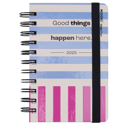 MOOVING Agenda Hello fun 10x15 Agenda 2 dias por pagina -  Espiralada