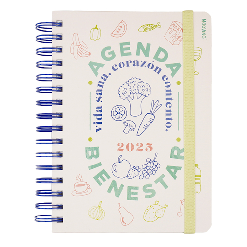 MOOVING Agenda Bienestar 15x21 Agenda Diaria -  Espiralada