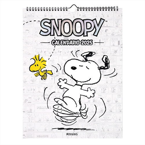 MOOVING Calendario 40x30 Snoopy Calendario espiralado