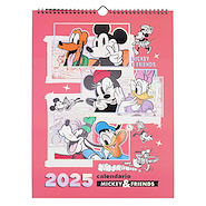 MOOVING Calendario 40x30 Mickey Calendario espiralado + plancha stickers