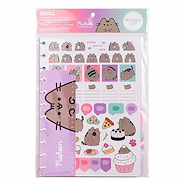 MOOVING Repuesto Cuaderno a Discos Pusheen 20hsj. Rayadas+ 3 Caratulas+Señalador+ 6 Planers+ Stickers