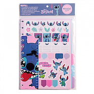 MOOVING Repuesto Cuaderno a Discos Stitch A4 20hsj. Rayadas+ 3 Caratulas+Señalador+ 6 Planers+ Stickers