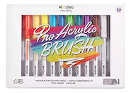 MOOVING Marcador Pro Acrylic Brush X 12 punta pincel