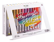 MOOVING Marcador Pro Acrylic Brush X 24 punta pincel