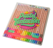 MOOVING Lapices De Colores Pasteles X 20 Largos Escritura Artistica