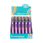 MULTIPAPERS Boligrafo Cute Cat 6 En 1 Escritura X6 Colores