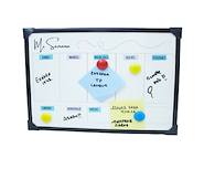 MUNDO PIZARRA Pizarra Magnetica Planner Semanal 30 X 40
