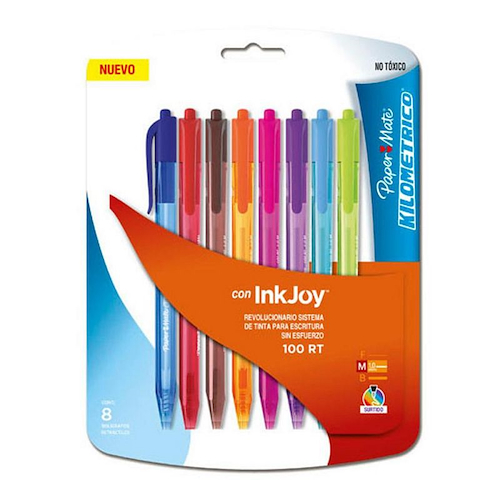 PAPER MATE Kilometrico Retractil x 8 Surtido Kilometrico Candy Pop X 8 Surtido