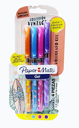 PAPER MATE Boligrafo Kilometrico Gel x 4 Blister Colecciòn Vintage