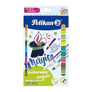 PELIKAN Marcadores Magicos x 12 Escritura Artistica
