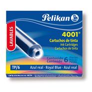 PELIKAN Cartucho X 6 Unidades Azul Escritura Escolar