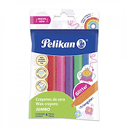 PELIKAN Crayones Glitter x 6 Crayones