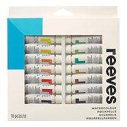 REEVES Acuarelas X 18 Pomo Pinturas Profesionales