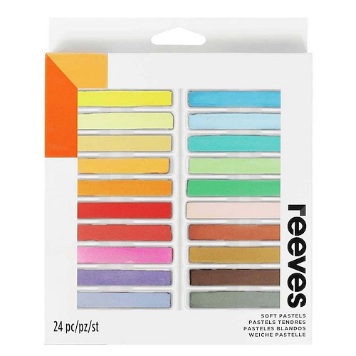 REEVES Tiza Pastel x 24 Pinturas Profesionales