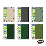 RIDEO Cuaderno + carpeta 3 Solapas Cuaderno 70 grs A4 Green 120hjs
