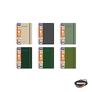 RIDEO Cuaderno A5 Green Con elastico 90hjs Cuaderno 90 grs