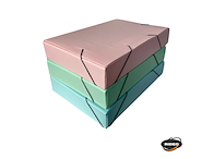 RIDEO Caja C/Elastico Oficio 6cm Multionda Carpeta Pastel