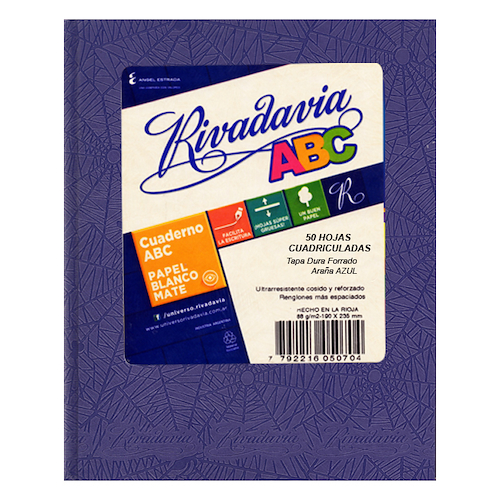 RIVADAVIA Cuaderno Abc Rayado Cuadernos Escolares