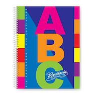 RIVADAVIA Cuaderno Abc Espiral 60 H. Cuadriculado Cuadernos Escolares