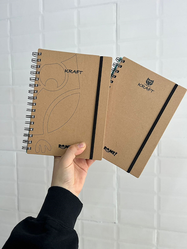 ROME Cuaderno A5 Rayado Kraft 120 hojas 70gr