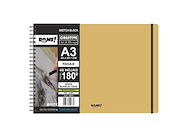 ROME Cuaderno A3 Sketch Eco White 180g Técnicas Mixtas / 48 hojas
