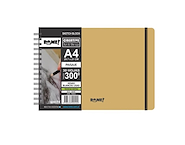 ROME Cuaderno A4 Sketch Eco White 300g Técnicas Mixtas / 30 hojas