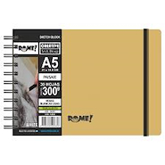 ROME Cuaderno A5 Sketch Eco White 300g Técnicas Mixtas / 30 hojas