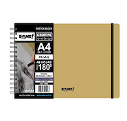 ROME Cuaderno A4 Sketch Eco White 180g Técnicas Mixtas / 48 hojas