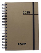 ROME Agenda A6 Kraft Semana a la vista