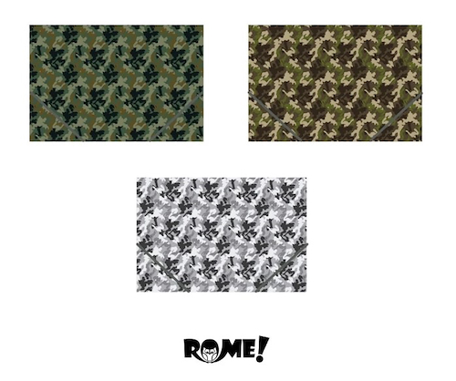 ROME Carpeta 3 Solapas Doble Oficio Camuflado Carpeta