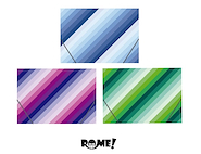 ROME Carpeta 3 Solapas Colorful Doble Oficio Carpeta