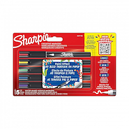 SHARPIE Marcadores Acrilico x5 Punta Pincel - Base Agua