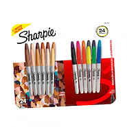SHARPIE Marcador X 24 Finos Blister X 24 Portraits + Clasicos