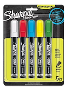 SHARPIE Marcador Sharpie Chalk x 5 blister x 5 clasicos