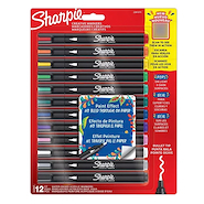 SHARPIE Marcadores Acrilico x12 pta redonda al agua