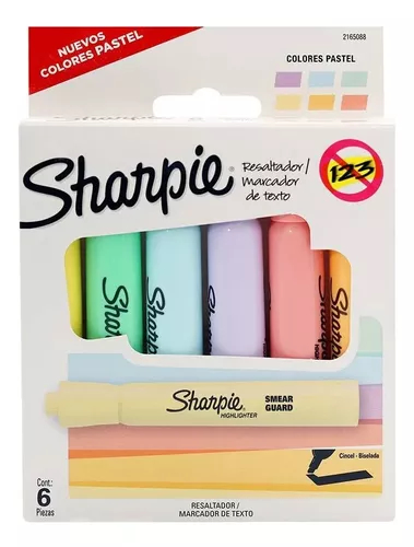SHARPIE Resaltador Pastel x 6 Accent tank
