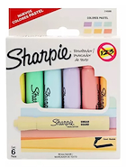 SHARPIE Resaltador Pastel x 6 Accent tank