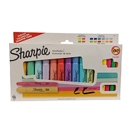SHARPIE Resaltador -  Marcador x 16 punta pincel/biselada - neon y pastel