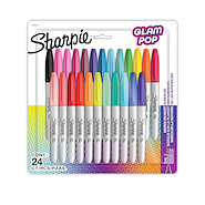 SHARPIE MARCADOR SHARPIE Glamp pop finos BLISTER X 24 COLOR