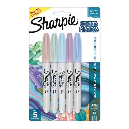 SHARPIE Misticos x 5 5 Punta Fina