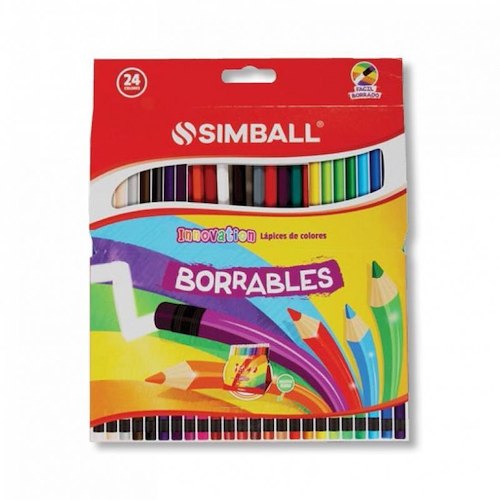 SIMBALL MICRO Lapices Innovation X 24 Largos Borrables Escritura Escolar