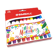 SIMBALL MICRO Marcadores Maxi Al Agua X 10 Escritura Escolar