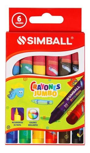 SIMBALL MICRO Crayones Jumbo X 6 Escritura Escolar