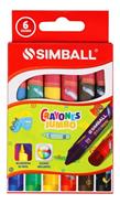 SIMBALL MICRO Crayones Jumbo X 6 Escritura Escolar