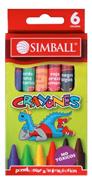 SIMBALL MICRO Crayones X 6 Escritura Escolar