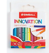 SIMBALL MICRO Lapices Innovation X 12 Cortos Escritura Escolar