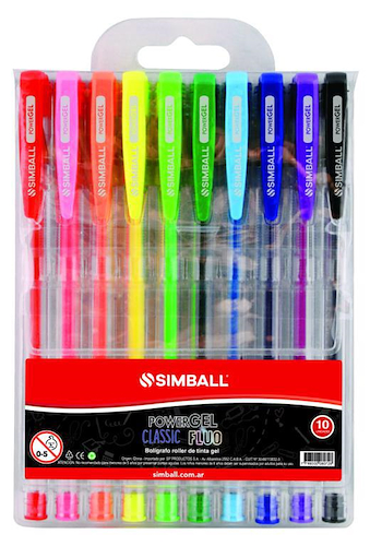 SIMBALL MICRO Gel Pack X 10 Classic Escritura