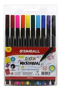 SIMBALL MICRO Microfibra Blister Sketch X 10 Escritura