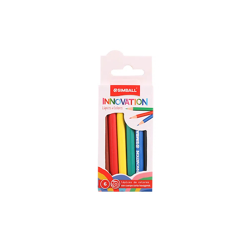 SIMBALL MICRO Lapices Innovation X 6 Cortos Escritura Escolar