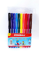 SIMBALL MICRO Marcadores X 10 Escritura Escolar